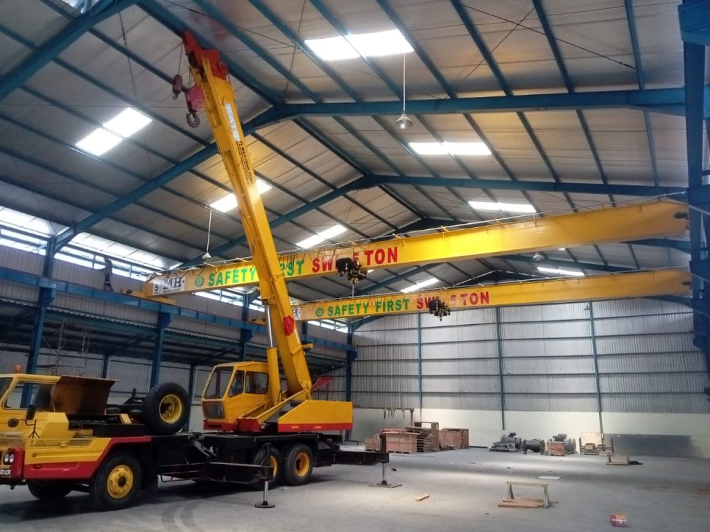 Jasa pembuatan overhead crane single girder di daerah Tangerang. Solusi tepat untuk kebutuhan pengangkatan beban industri
