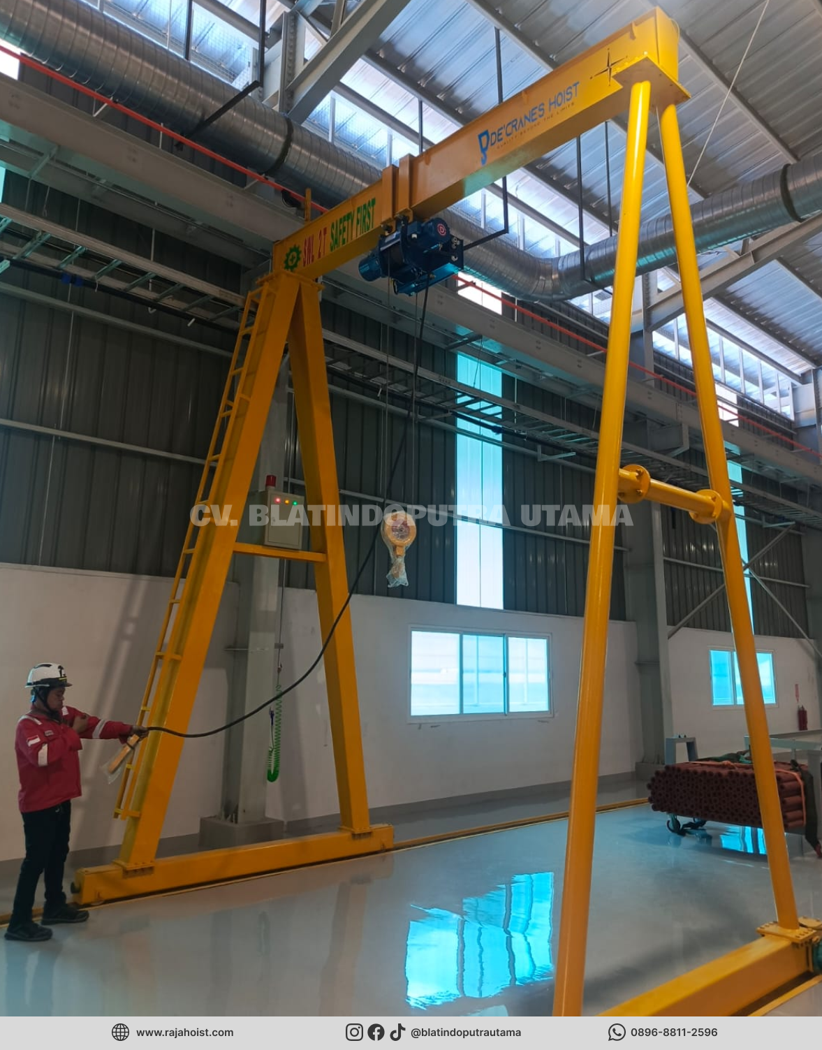 Gantry Crane 2 Ton PT. Hyundaesikmo Global Indonesia - foto 1