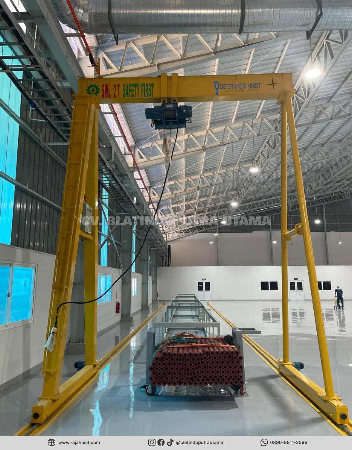 Gantry Crane 2 Ton PT. Hyundaesikmo Global Indonesia - foto 4