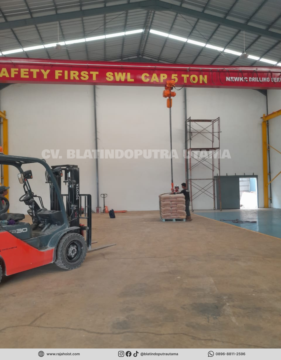 Overhead Crane 5 Ton PT Newkc Drilling Services - foto 1