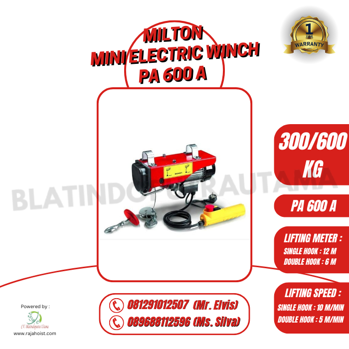 Milton Mini Winch PA 600